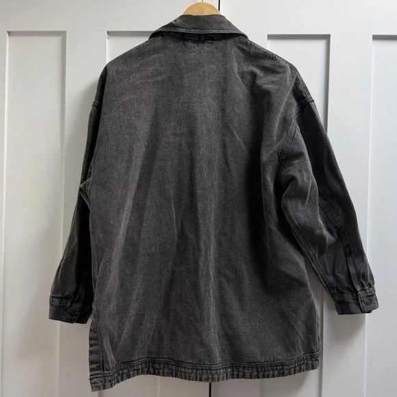 NWT Free People We The Free Madison City Denim Jacket, Washed Black - XS - Picture 8 of 9